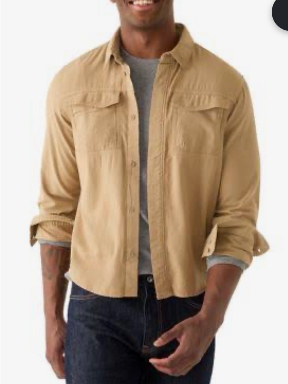🆕Kenneth Cole Garment Dyed Utility Shirt